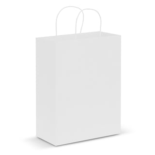 Kraft Paper Carry Bag - Large (White)