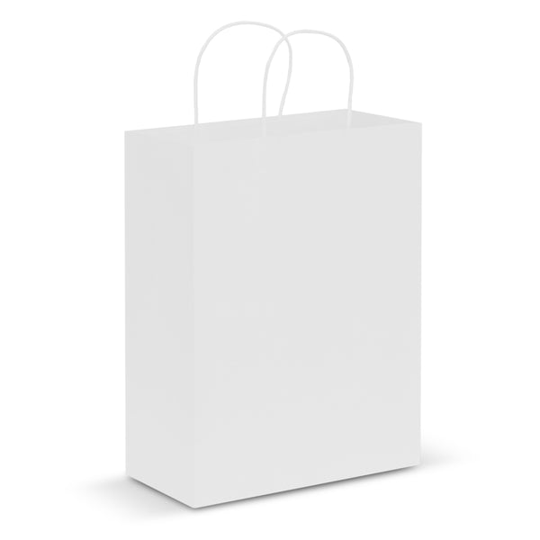 Kraft Paper Carry Bag - Large (White)