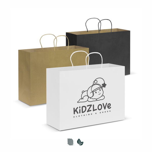 Kraft Paper Carry Bag - Extra Large (White)