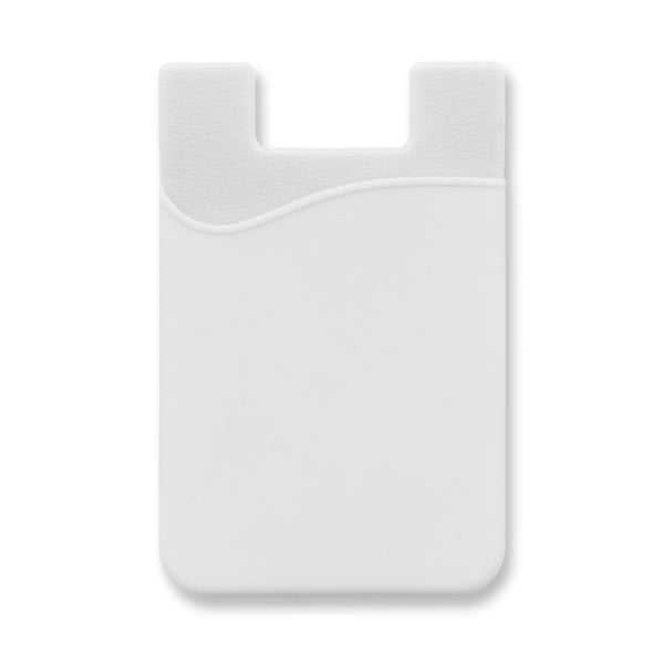 Cipher Silicone Phone Wallet (White)