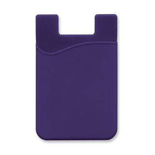 Cipher Silicone Phone Wallet (Purple)