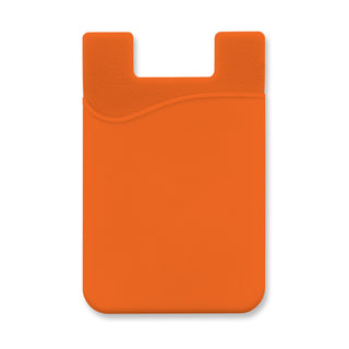 Cipher Silicone Phone Wallet (Orange)