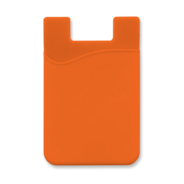 Cipher Silicone Phone Wallet (Orange)