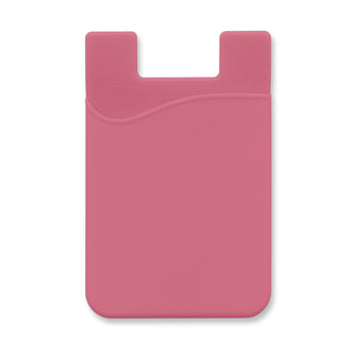 Cipher Silicone Phone Wallet (Pink)