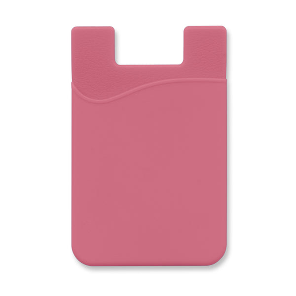 Cipher Silicone Phone Wallet (Pink)