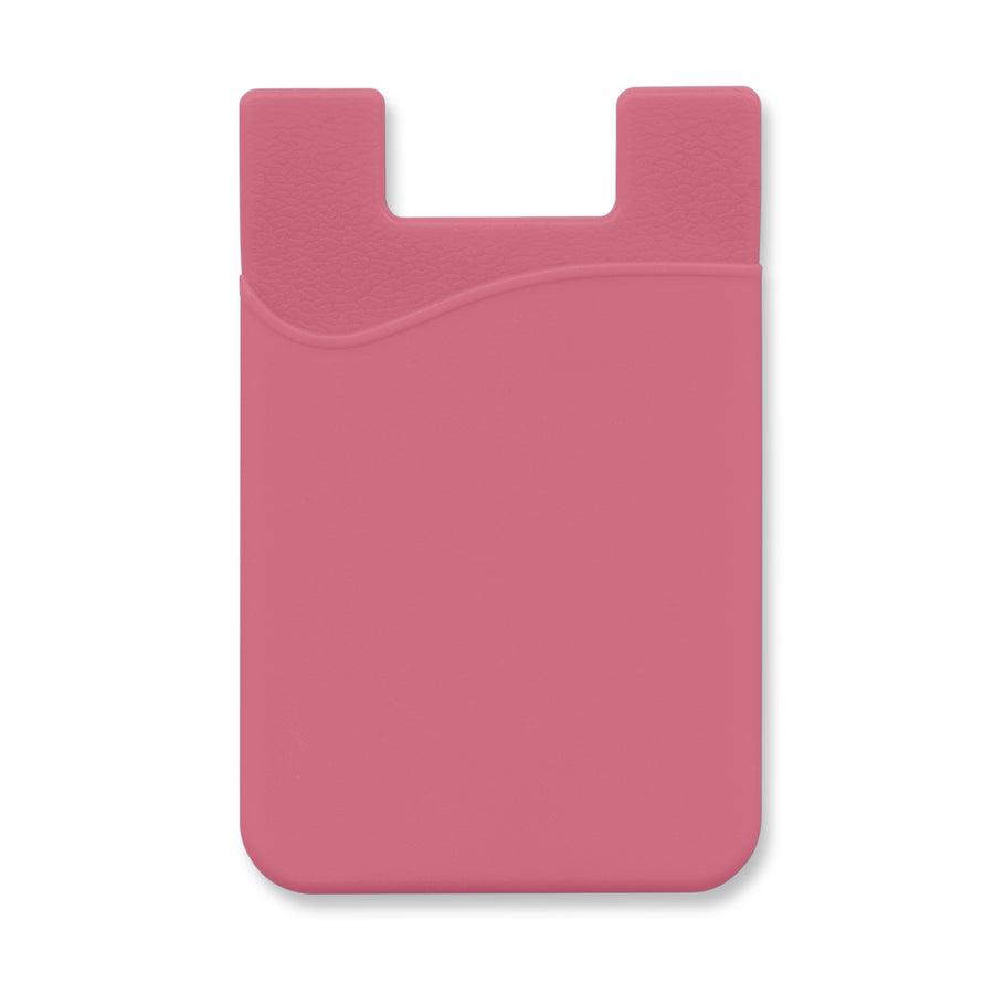 Cipher Silicone Phone Wallet (Pink)
