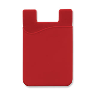 Cipher Silicone Phone Wallet (Red)