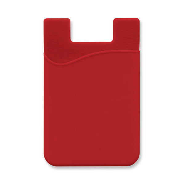 Cipher Silicone Phone Wallet (Red)