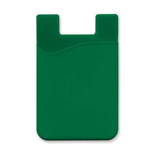 Cipher Silicone Phone Wallet (Dark Green)