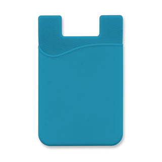 Cipher Silicone Phone Wallet (Light Blue)