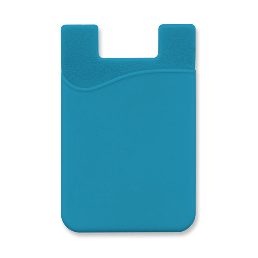 Cipher Silicone Phone Wallet (Light Blue)