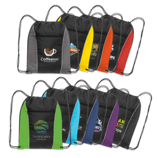 Zephyr Ranger Drawstring Backpack (Yellow/Black)