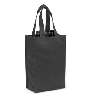 Vintner Wine Tote Bag - Double (Black)