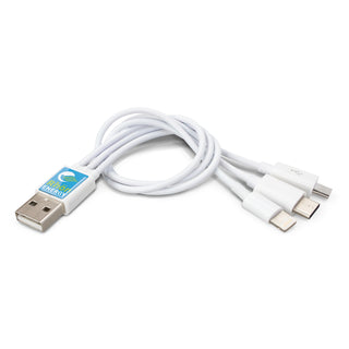 Nexus Triple Connector Cable (White)