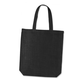 Grain Jute Tote Bag (Black)