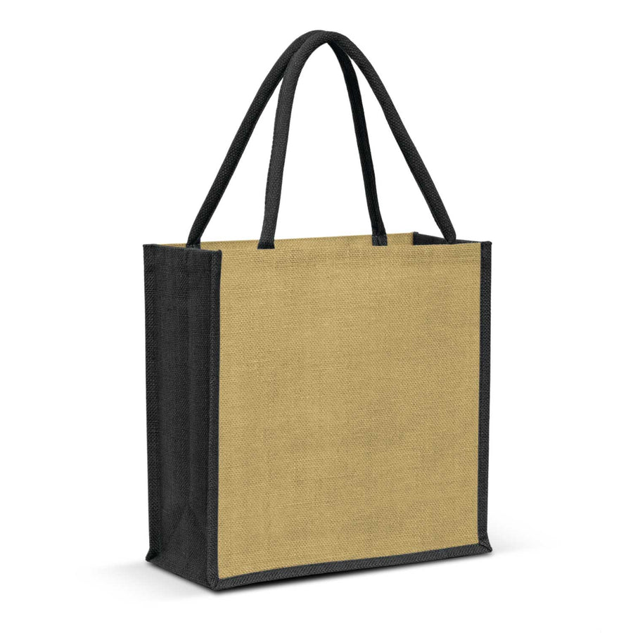 Merino Jute Tote Bag (Black)