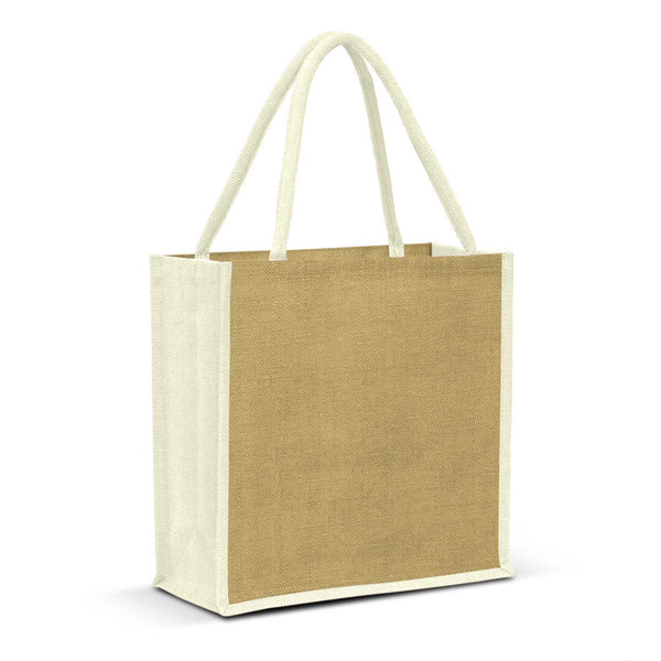 Merino Jute Tote Bag (White)