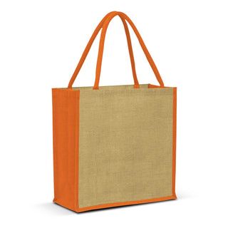 Merino Jute Tote Bag (Orange)