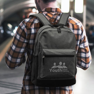 Traverse Backpack (Heather Charcoal) — Feature