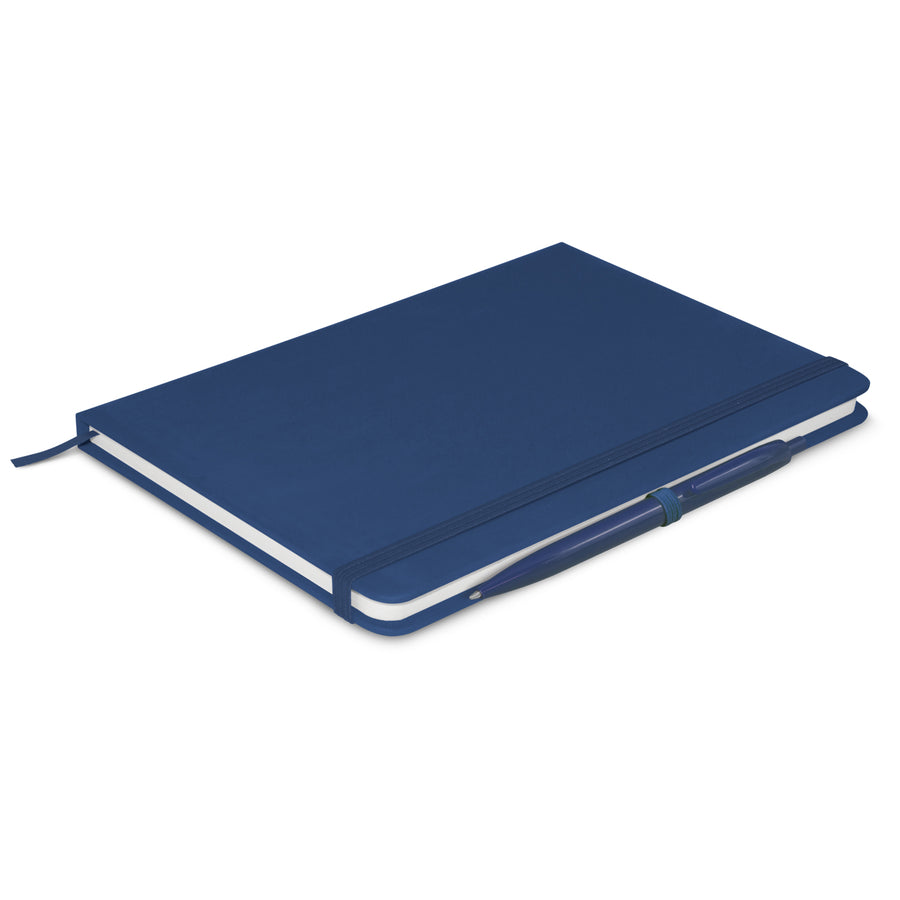 Quire Notebook With Pen (Dark Blue)