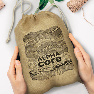Flax Gift Bag - Large (Natural) — Feature
