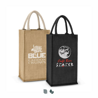 Cellar Jute Double Wine Carrier (Natural) — Impact Aware