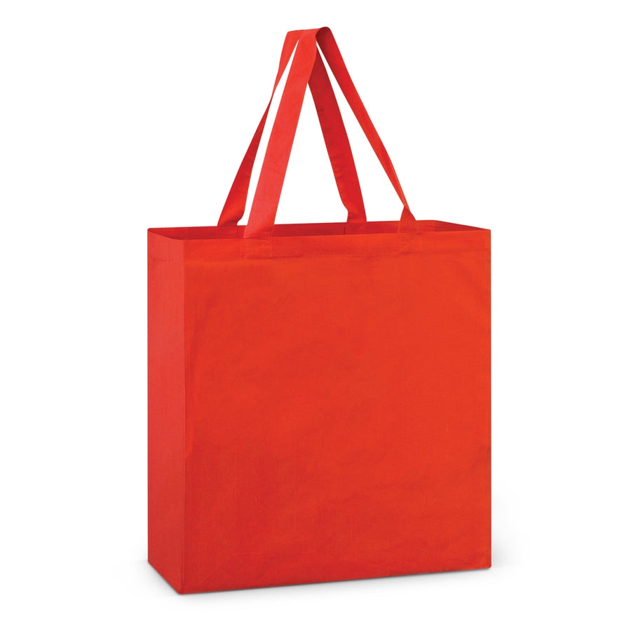 Canvas Cotton Tote Bag - Colours (Red)