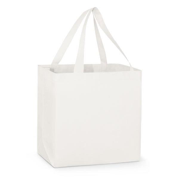 Metro Shopper Tote Bag (White)
