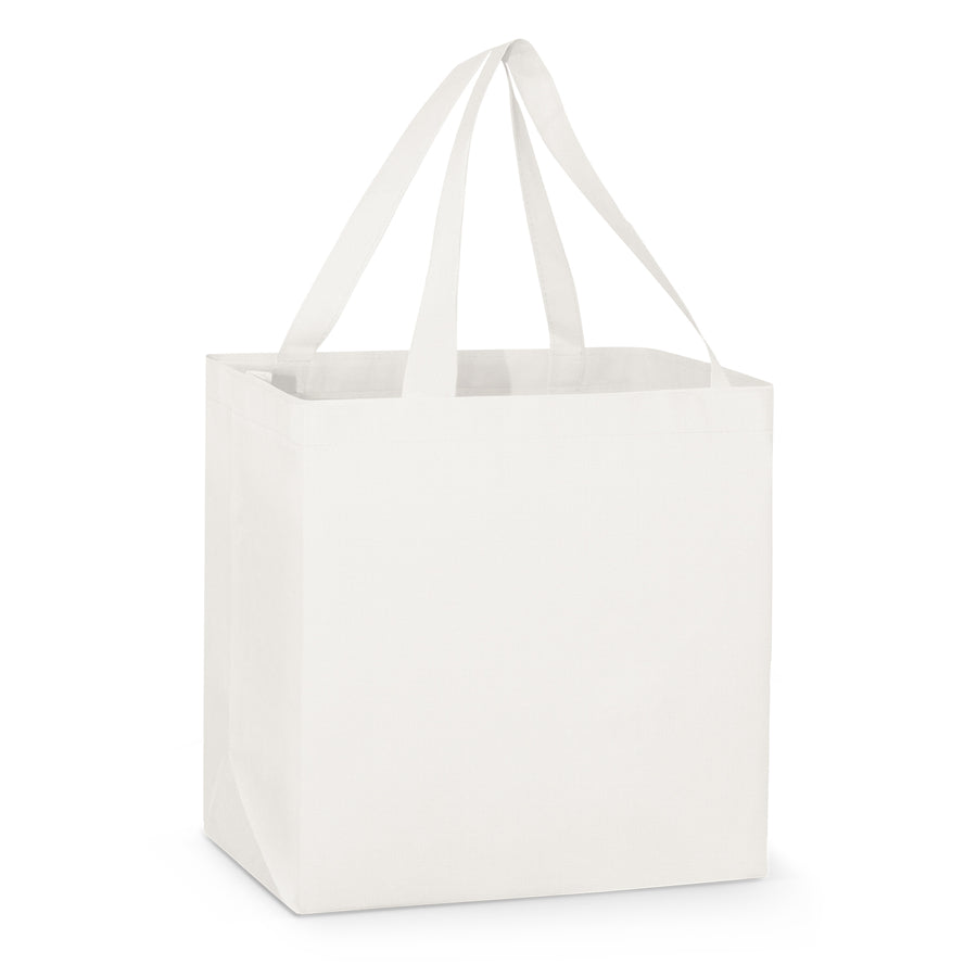 Metro Shopper Tote Bag (White)