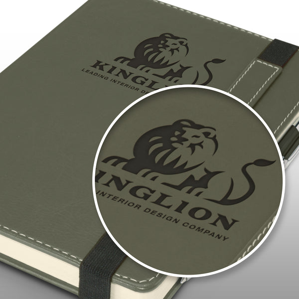 Grain Notebook with Pen (Light Blue)