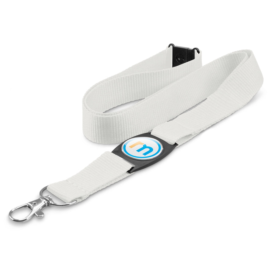 Crest Lanyard (White)