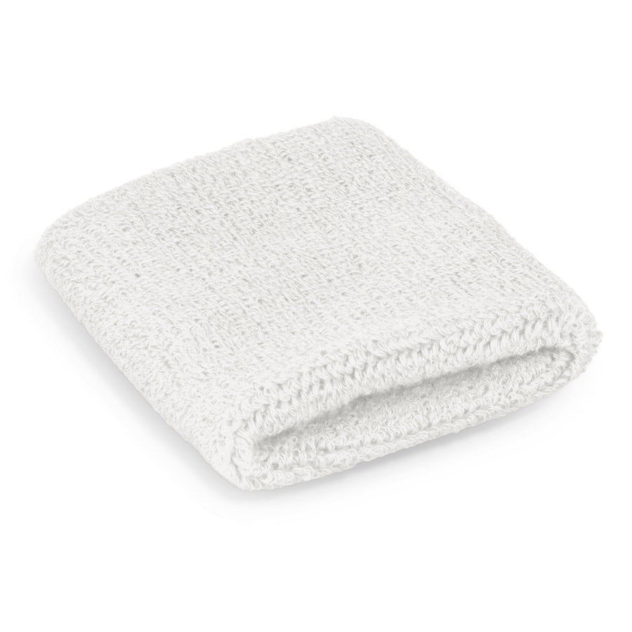 Ridge Wrist Sweat Band (White)