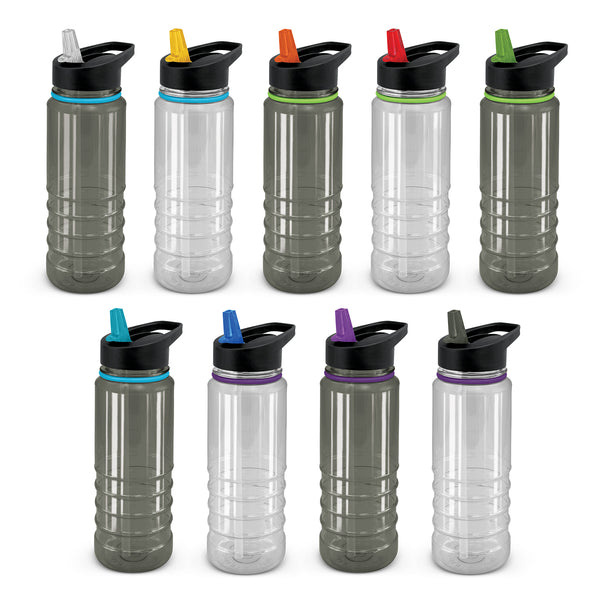 Solano Elite Bottle - Clear and Black (Dark Blue)