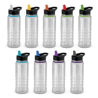 Solano Elite Bottle - Clear and Black (Dark Blue) — Clear Bottles