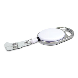 Reel Retractable ID Holder (White)