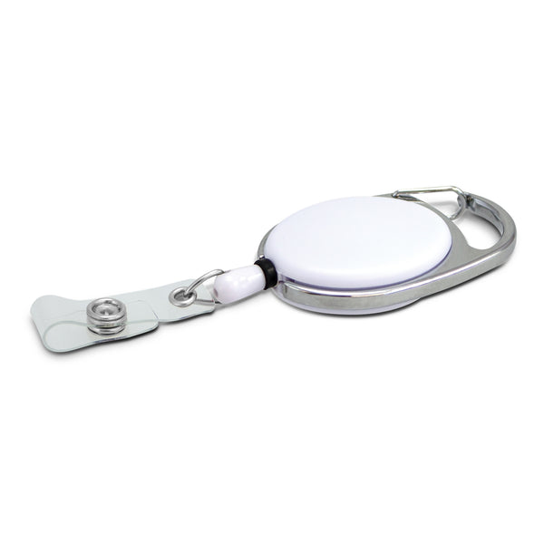 Reel Retractable ID Holder (White)