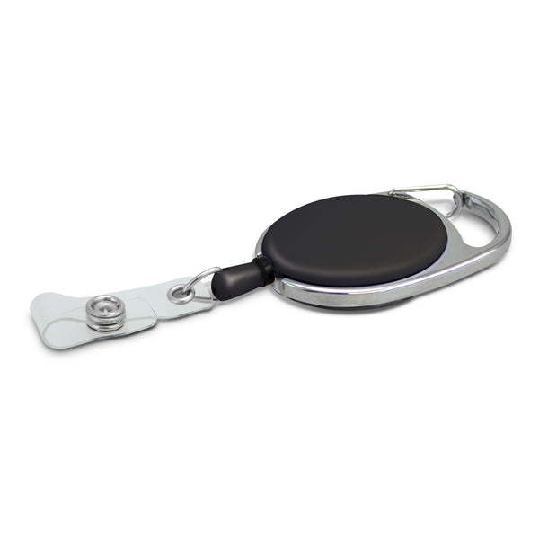 Reel Retractable ID Holder (Black)