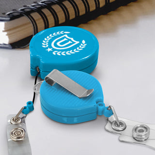 Clip Retractable ID Holder (Black) — Black