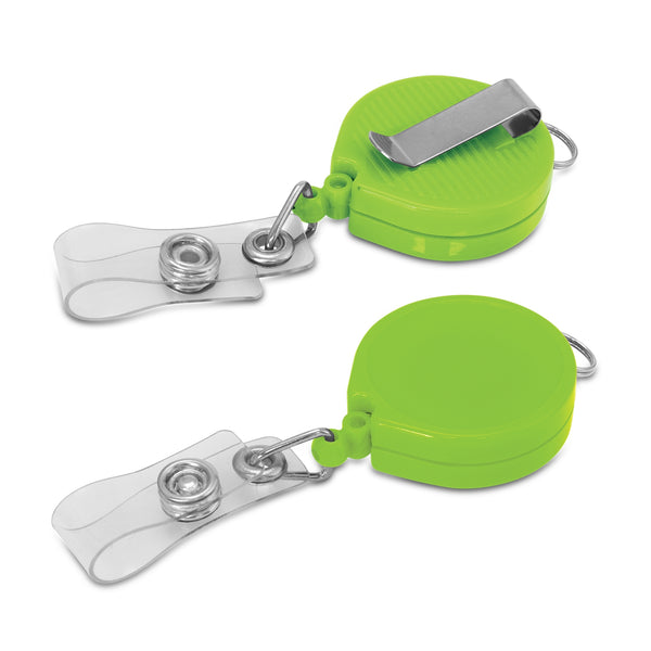 Clip Retractable ID Holder (Bright Green)