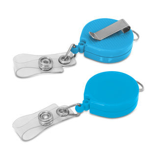 Clip Retractable ID Holder (Light Blue)