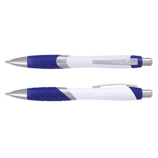 Borg Pen - White Barrel (Dark Blue)