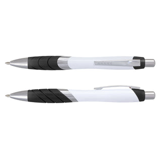 Borg Pen - White Barrel (Black)