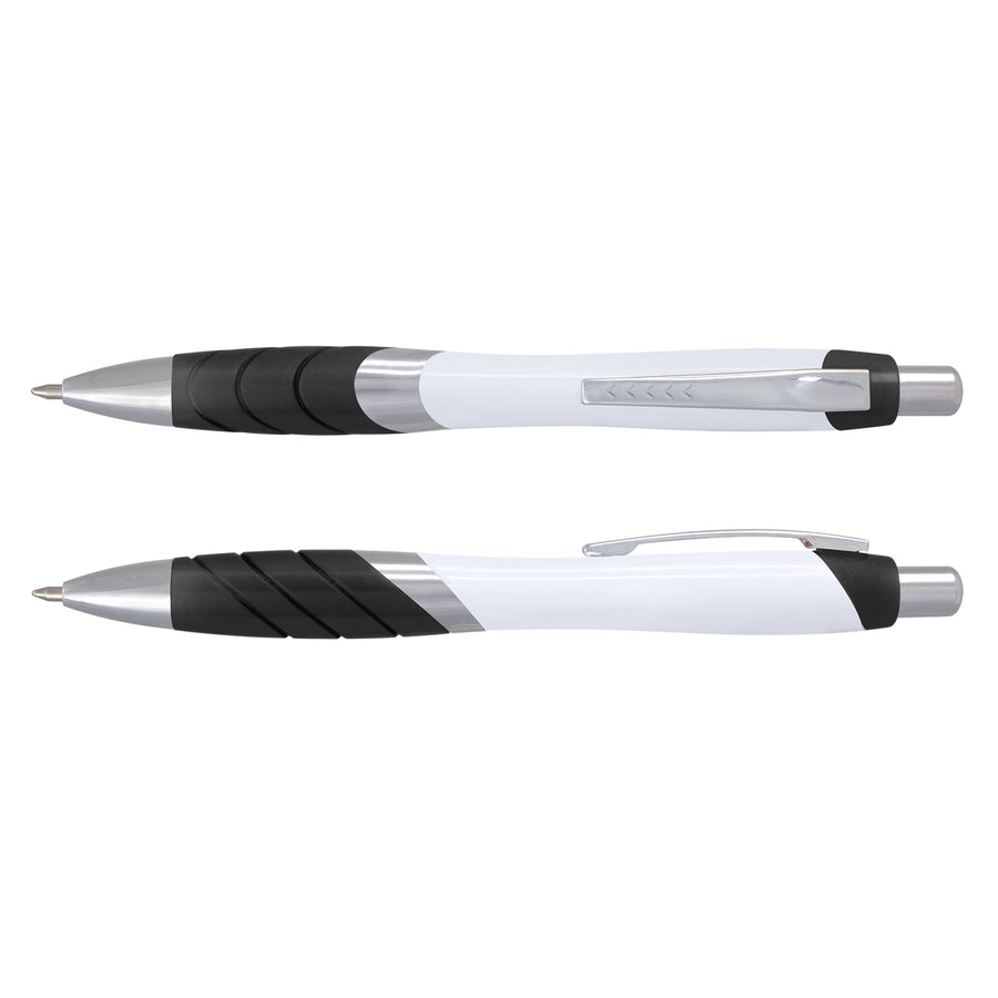 Borg Pen - White Barrel (Black)