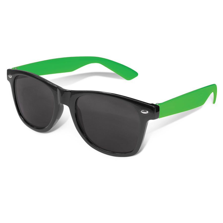 Coastal Premium Sunglasses - Black Frame (Bright Green)