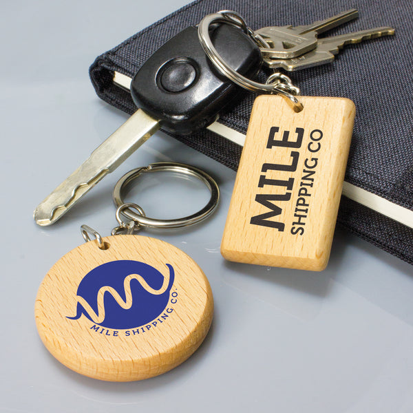 Grain Key Ring - Rectangle (Natural)
