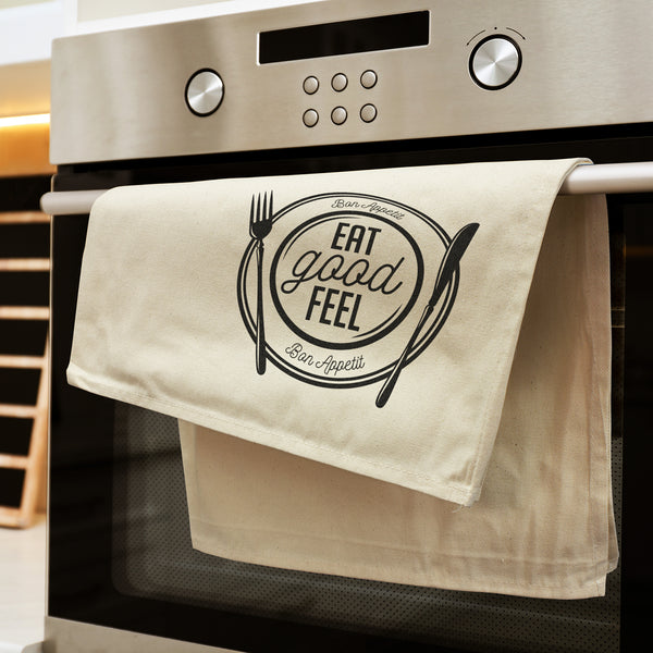Cotton Cotton Tea Towel (White)