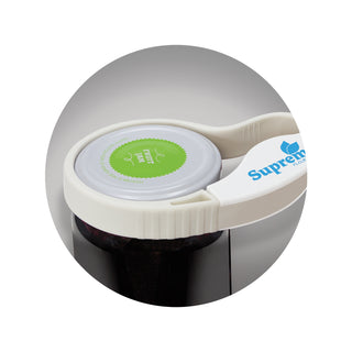 Grip Jar and Bottle Opener (White) — Feature