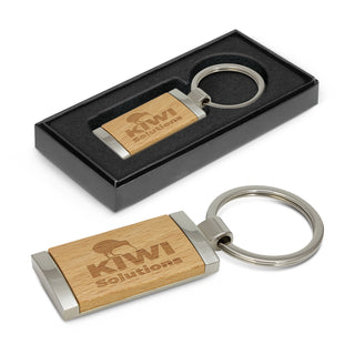Timber Key Ring (Natural/Silver)