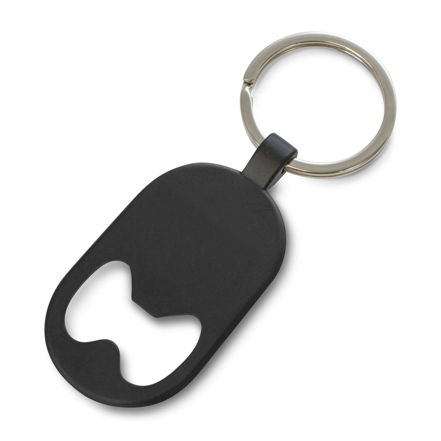 Arc Bottle Opener Key Ring (Black)