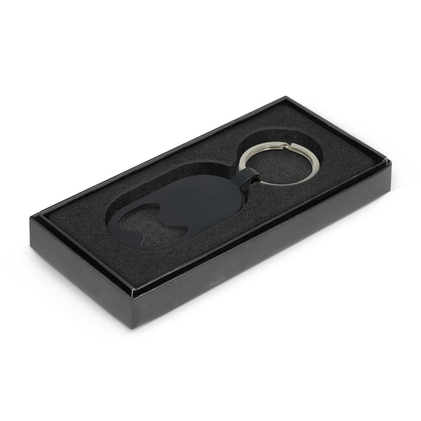 Arc Bottle Opener Key Ring (Black)